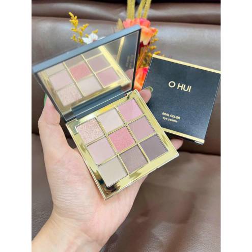 Bảng Phấn Mắt OHUI Real Color Eye Palette 9 Màu - tone 2 Mood Pink