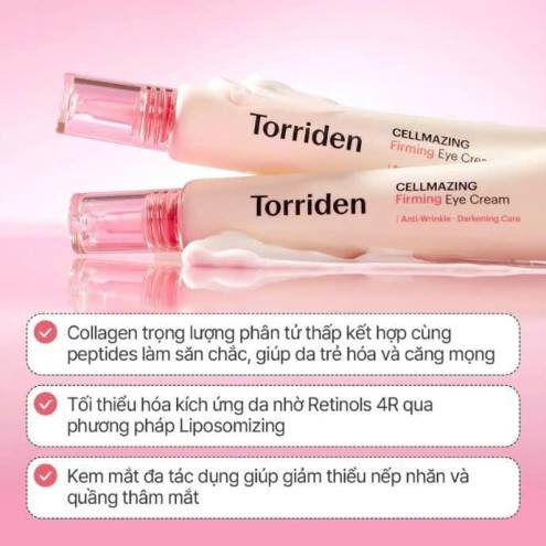 Kem Dưỡng Mắt Torriden Hỗ Trợ Giảm Thâm, Nhăn Vùng Mắt Cellmazing Firming Eye Cream 30ml