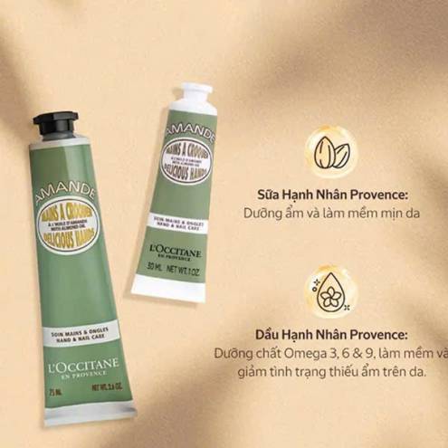 Set dưỡng L’Occitane mini 3 món ( 1 kem body + 2 kem tay)