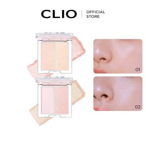 Phấn bắt sáng Clio Prism Highlighter Duo