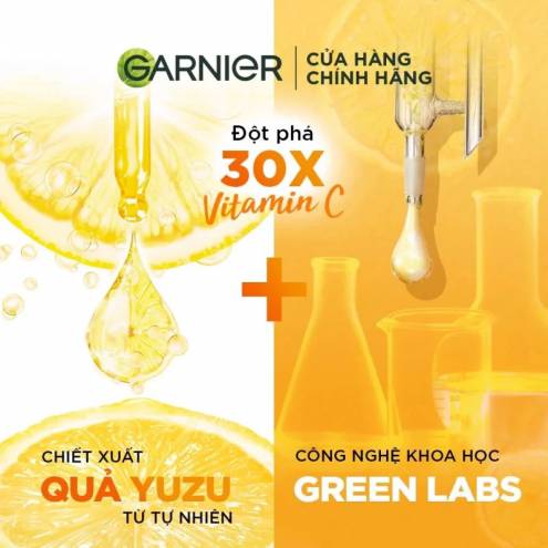 Tinh Chất Tăng Cường Sáng Da Mờ Thâm Garnier Light Complete Vitamin C 30X Booster Serum