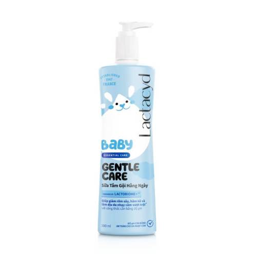 Sữa tắm gội em bé LACTACYD extra milky và gentle care vòi 500ML (Có thể dùng trị rôm sảy cho trẻ sơ sinh)