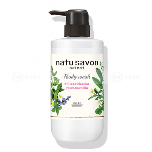 SỮA TẮM TẠO BỌT DƯỠNG TRẮNG VÀ LÀM MỀM MỊN DA SOFTYMO KOSÉ NATU SAVON 500ml