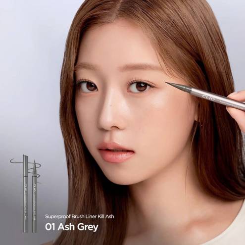 [CLIO] Bút kẻ mắt cọ 0,55ml Chống thấm nước (Đen & Tro) Kill Ash