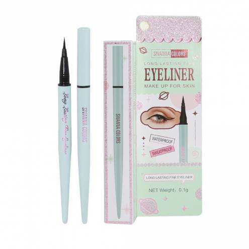 Bút Dạ Kẻ Mắt Nước Lâu Trôi Sivanna Màu Đen Long Lasting Fine Eyeliner 