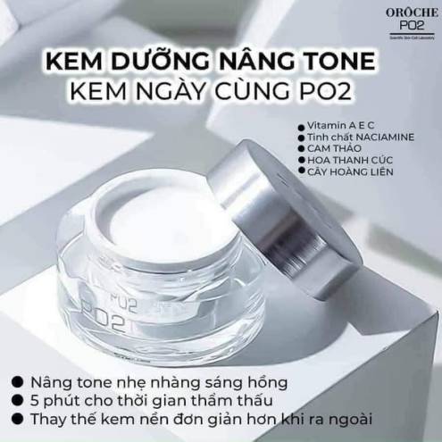 Kem kích trắng da váng sữa Orôche Po2 toneup cream Hàn Quốc