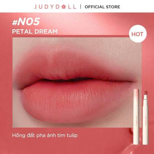 Son Kem Lì Judydoll Đầu Bông Dặm Matte Lip Cream 1.8g