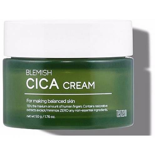 Kem dưỡng ẩm chiết xuất rau má Tenzero - Blemish cica cream