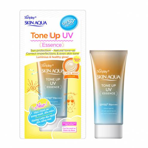 Tinh Chất Chống Nắng Hiệu Chỉnh Sắc Da Skin Aqua Tone Up UV Essence SPF50+ PA++++ - Latte Beige 