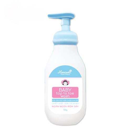 Sữa Tắm Gội Thảo Dược Em Bé Hanayuki Baby Top To Toe Wash