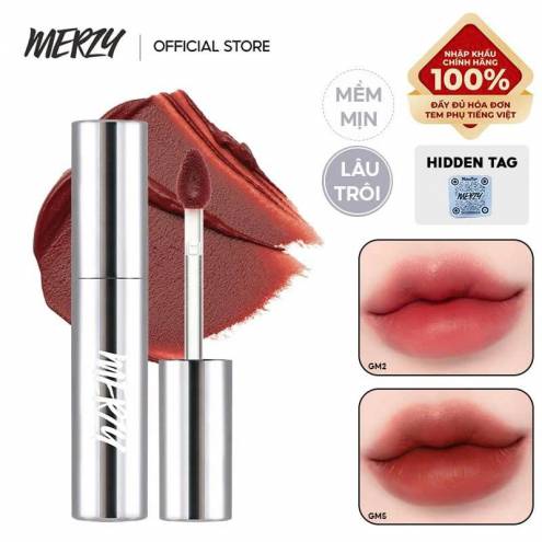 [Mery Glam Vỏ Bạc] Son Kem Lì Mềm Mịn, Lâu Trôi Merzy The Glam Mellow Tint 4g