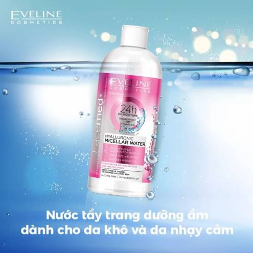 Nước Tẩy Trang Làm Sạch, Dưỡng Ẩm Da Eveline Facemed+ Micellar Water 400ml