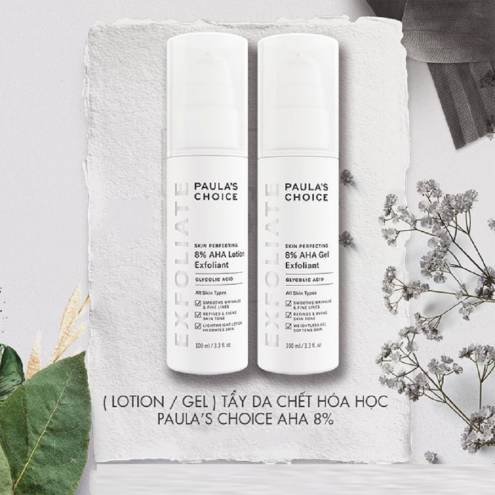 Lotion loại bỏ tế bào chết mềm mịn Skin Perfecting 8% AHA Lotion Exfoliant Paula's Choice