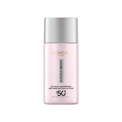 Kem Chống Nắng L'Oreal Paris Glycolic-Bright Anti-Dark Spot Daily UV Fluid Giảm Thâm Nám 50ml