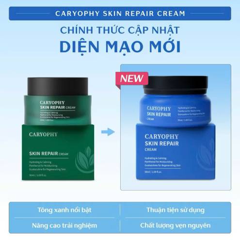 Kem Dưỡng Ẩm, Phục Hồi Da Nhạy Cảm Caryophy Skin Repair Cream 50ml