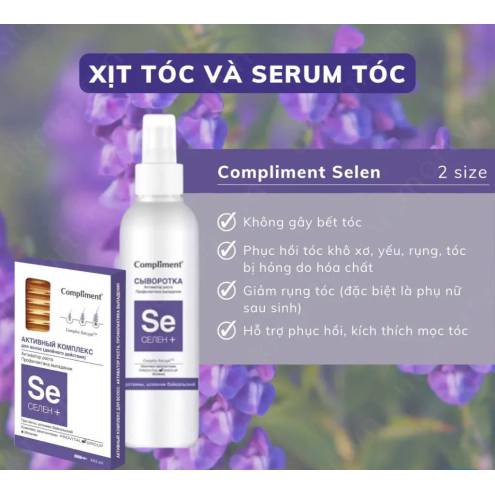 Xịt Tóc Compliment SE Hỗ Trợ Mọc Tóc Và Ngừa Rụng Chai 150ml