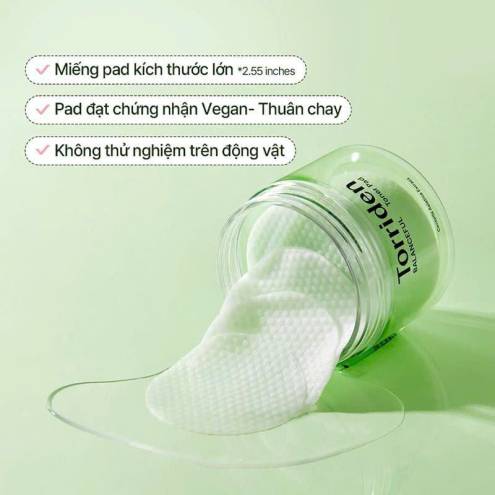 Toner Pad Làm Dịu Da Cho Da Mụn Và Da Nhạy Cảm Torriden Balanceful Centella Asiatica Extract Toner Pad