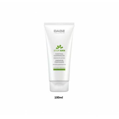 Sữa rửa mặt BABE Stop AKN Purifying Cleansing Gel cho da dầu mụn 