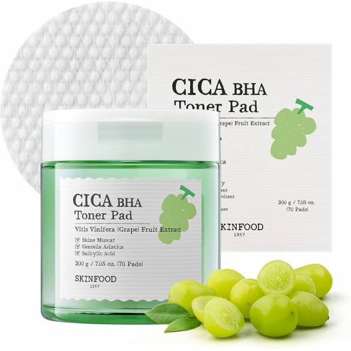 Hộp 60 miếng Tẩy tế bào chết nhẹ nhàng và làm dịu da Shine Muscat Cica BHA Pad