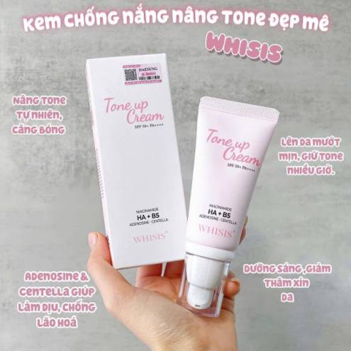 Kem Chống Nắng Tone Up HA+ B5 WHISIS Tone Up Cream SPF 50+ PA++++ 50ml