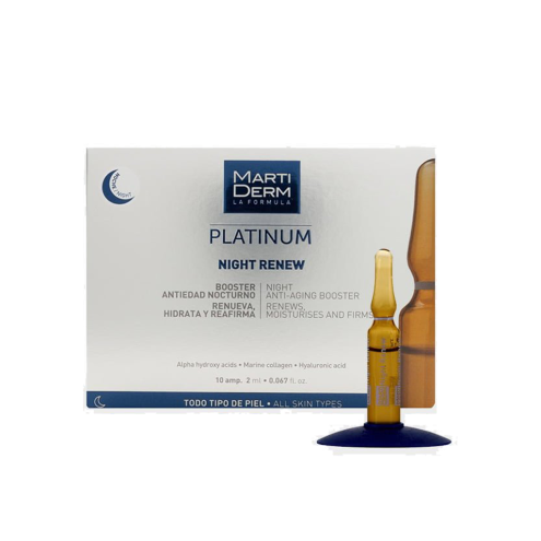  MartiDerm Platinum Night Renew – Ampoule Chống Lão Hoá & Tái Tạo Da Ban Đêm 30 Ống
