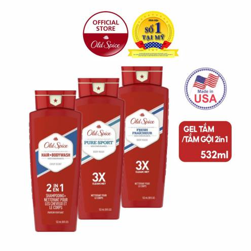 [532ml] Gel Tắm Old Spice High Endurance Body Wash  