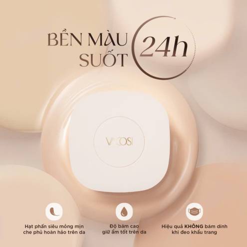Phấn nước VACOSI FLAWLESS CUSHION SPF50+ PA+++