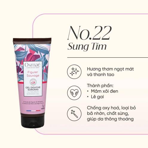 Sữa tắm thuần chay Pháp Osmaé 100ml