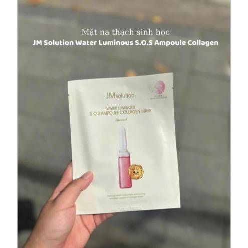 Mặt nạ thạch JM Solution Water Luminous SOS Ampoule Collagen Mask