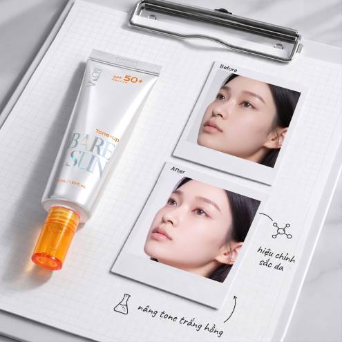 KEM CHỐNG NẮNG NÂNG TONE VACOSI SPF50+ PPA++++ - VK16
