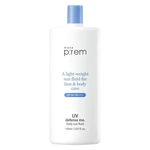 Kem Chống Nắng Make p:Rem Dạng Lai Mỏng Nhẹ 150ml UV Defense Me. Daily Sun Fluid