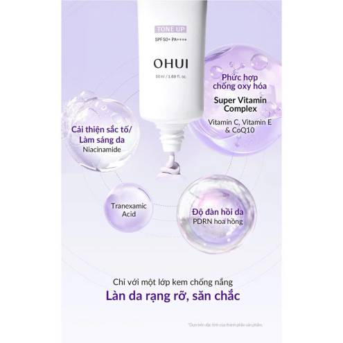 Kem Chống Nắng Ohui Day Shield Dark Spot Collagen Tone Up: Da Trắng Rạng Rỡ - 50ml
