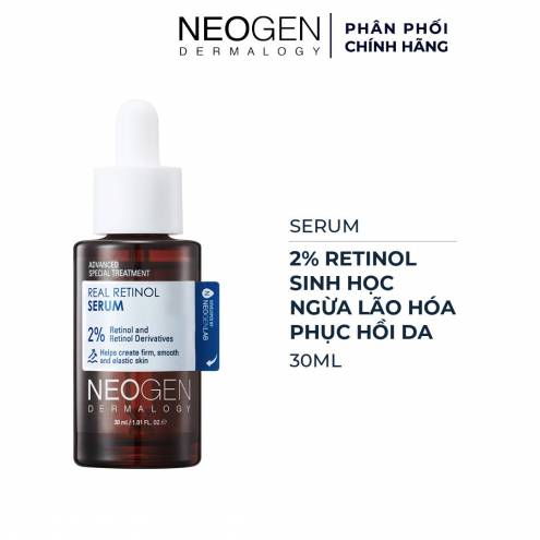 Serum Retinol 2% Hoạt Chất Sinh Học Tự Phục Hồi Neogen Dermalogy Real Retinol Serum 30ml