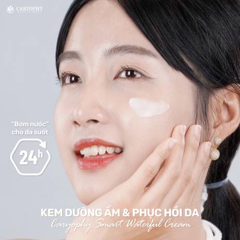 Kem Dưỡng Ẩm, Cấp nước Và Phục Hồi Cho Da Mụn Caryophy Smart Waterful Cream 40ml