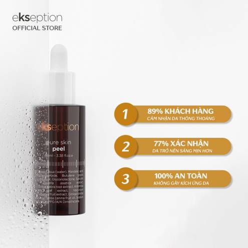 Tinh chất peel da kiểm soát bã nhờn, giảm mụn  Ekseption Pure skin 70ml  