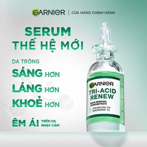 SERUM TÁI TẠO DA GARNIER TRI-ACID RENEW 20ML