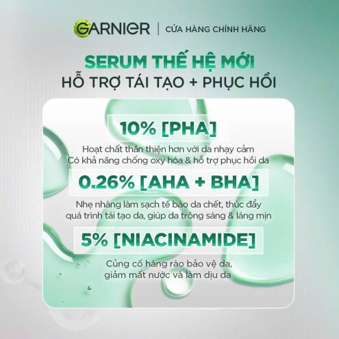 SERUM TÁI TẠO DA GARNIER TRI-ACID RENEW 20ML