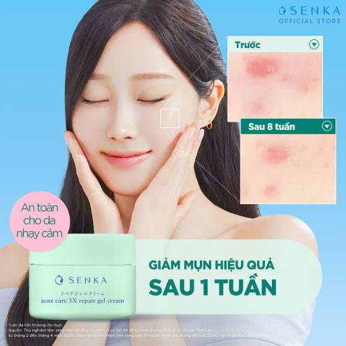 Kem dưỡng Senka ACNE CARE 3X REPAIR GEL 50G