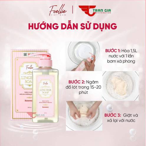 FOELLIE LINGERIE SOAP – NƯỚC GIẶT ĐỒ LÓT CAO CẤP CHUYÊN DỤNG