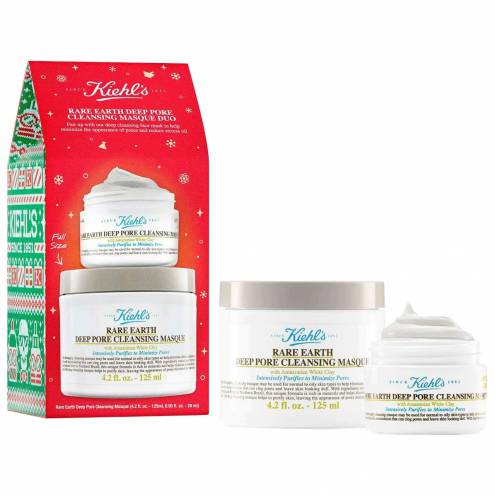 Set Mặt Nạ Đất Sét Kiehls Rare Earth Deep Pore Cleansing Masque Duo 125ml + 28ml