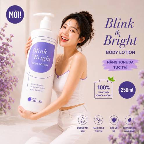 KEM BODY NÂNG TONE SKIN OHLAB BLINK & BRIGHT