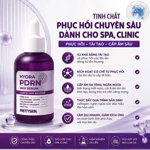 SERUM PHỤC HỒI TẾ BÀO GỐC HYDRA PDRN PRETTY SKIN 50ML