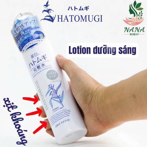 XỊT KHOÁNG HATOMUGI REIHAKU BRIGHT UP LOTION MIST TYPE 200ML