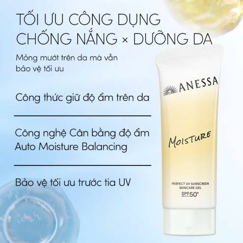 Anessa Perfect UV Sunscreen Skincare Gel Moisture 90gr