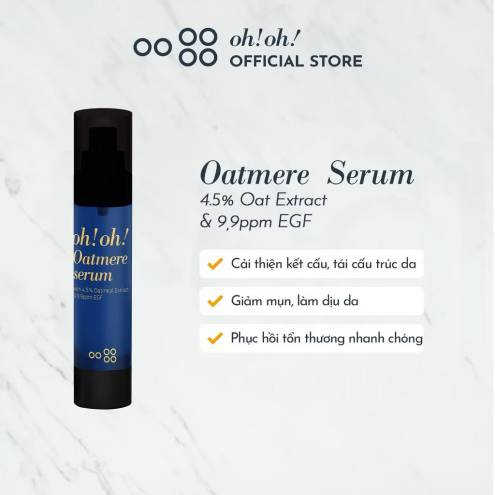 Serum oh!oh! Oatmere - Tinh chất phục hồi, tái tạo, chống lão hoá