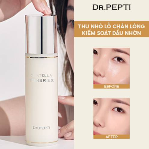 Toner Dr.Pepti căng bóng, dưỡng ẩm, phục hồi da Centella Toner EX ( mẫu mới ) 