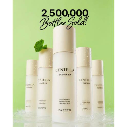 Toner Dr.Pepti căng bóng, dưỡng ẩm, phục hồi da Centella Toner EX ( mẫu mới ) 
