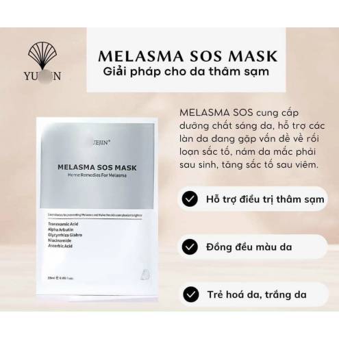 Mặt Nạ Giấy Dưỡng Trắng Mờ Thâm Nám Yuejin Melasma SOS Mask