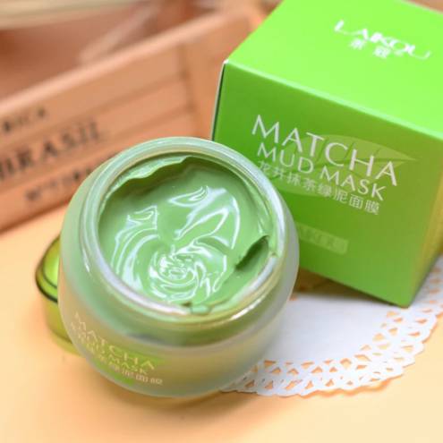 Mặt nạ bùn trà xanh Matcha Mud Mask Laikou 85g dưỡng da mụn mờ thâm mỹ phẩm nội địa Trung chính hãng
