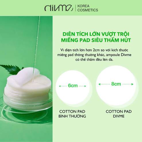 Toner pad Divme dưỡng ẩm  , dịu da 70 miếng